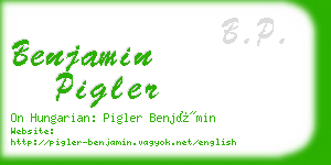 benjamin pigler business card